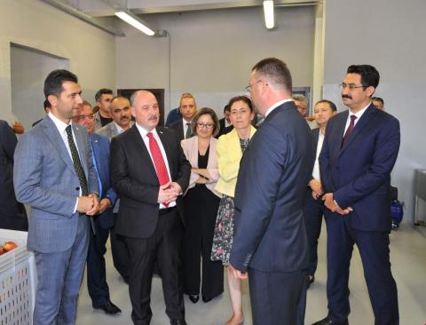 Osmaniye Governor Mr. Ömer Faruk Coşkun, deputy of our province Mr. İsmail Kaya and District Governor of Toprakkale Mr. Ali Yıldırım visited our workplace.